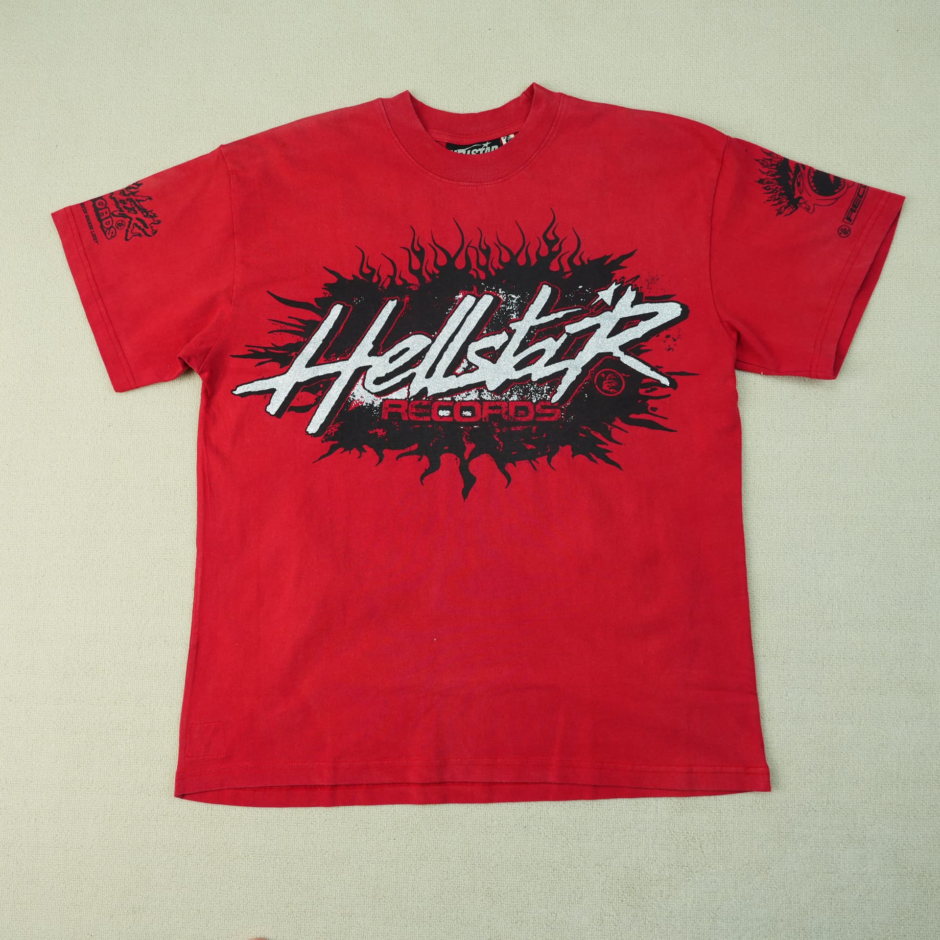 Hellstar Records Red — T-Shirts from Taobao