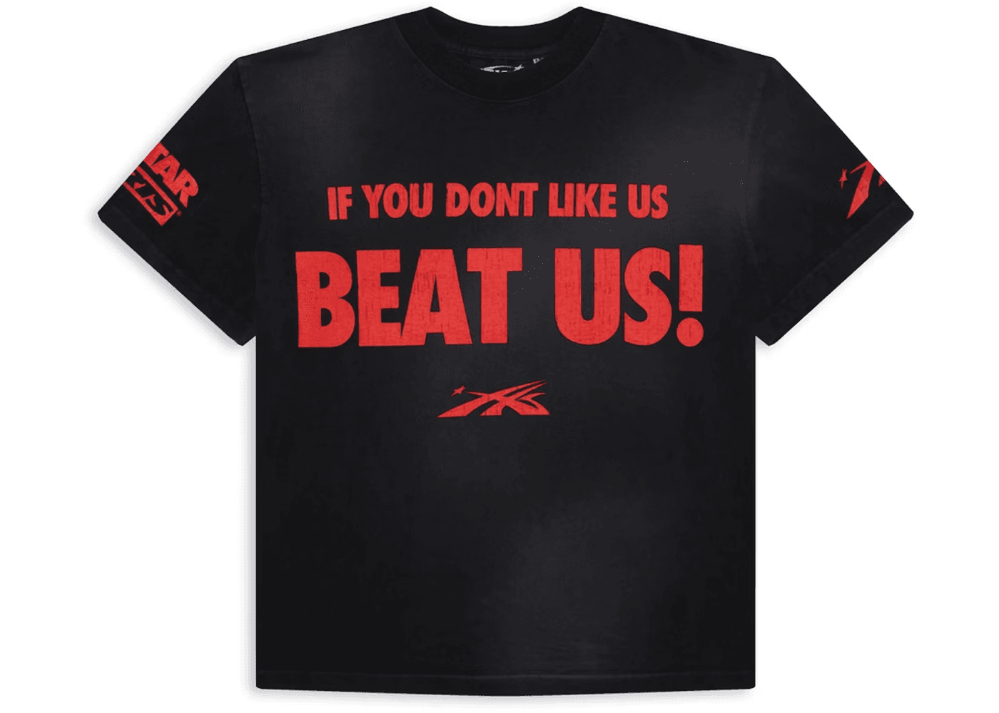 Hellstar Beat Us! T shirt Red/Black — T-Shirts from Taobao