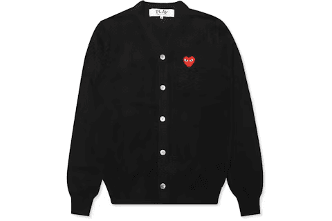 CDG Heart Knit Cardigan — Hoodies from Taobao