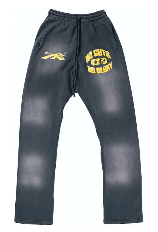 Hellstar No Guts No Glory Flare Midnight Dye Black — Pants from Taobao
