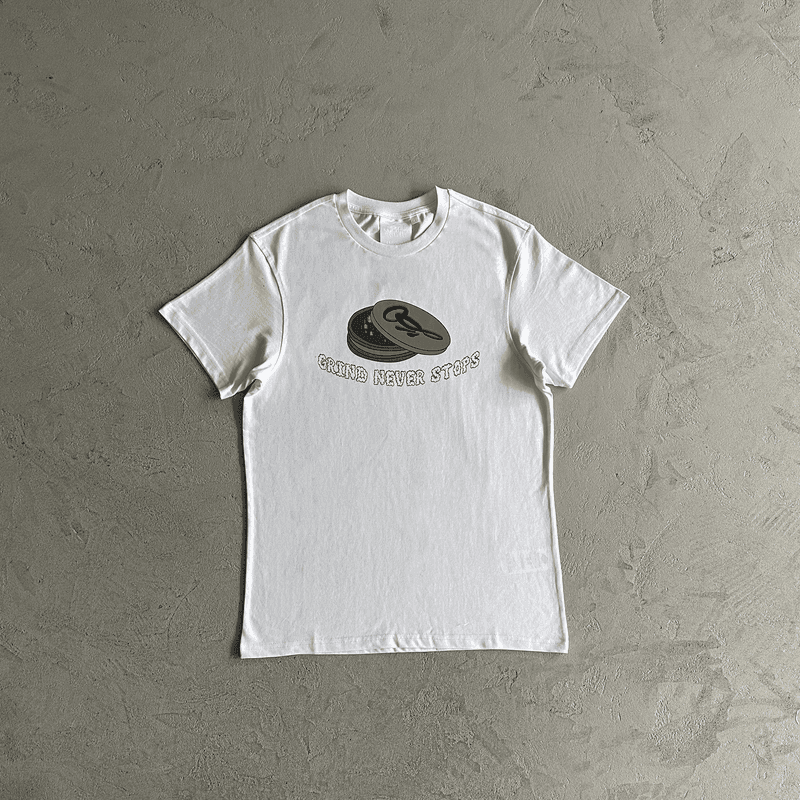 Syna grinder tee white — T-Shirts from Weidian