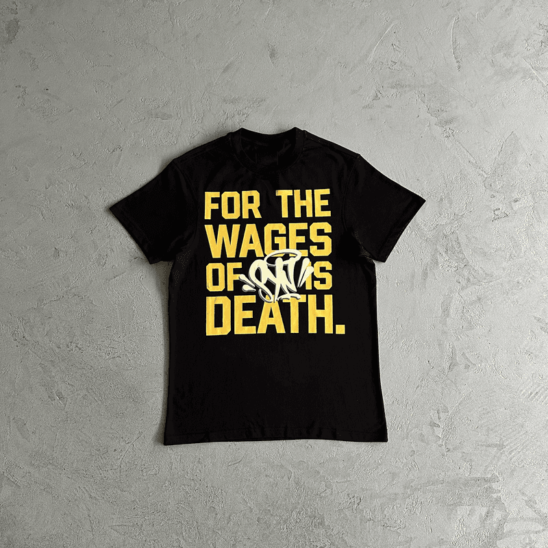 Syna wages tee black — T-Shirts from Weidian