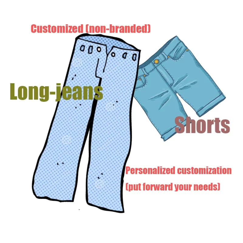 Customized to customer needs JEANS work pants from Taobao