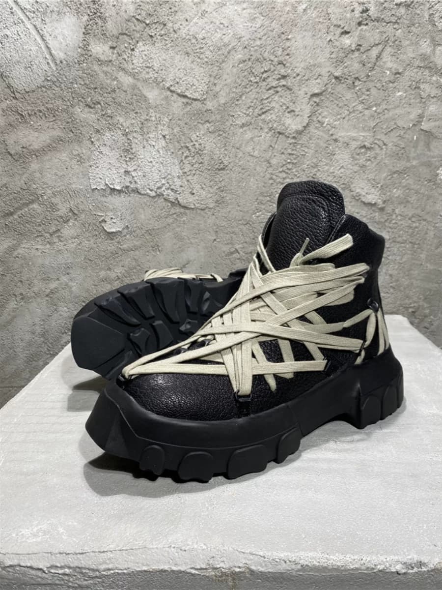 Rick Owens Mega Lace Tractor Boosts — Shoes from Taobao