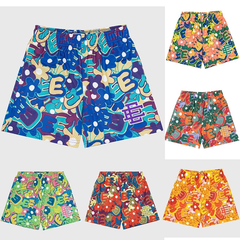 EE American muscle shorts casual fitness quick drying men's sports shorts mesh breathable large version running street from Taobao