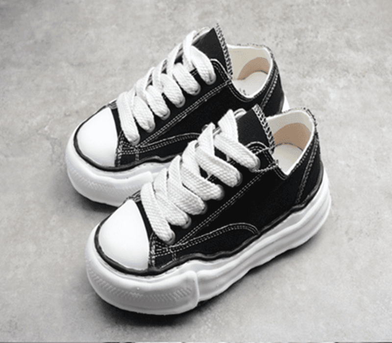 New star style retro versatile dissolving shoes deformed thick soled height increasing canvas shoes casual fashion men's and women's shoes from Taobao