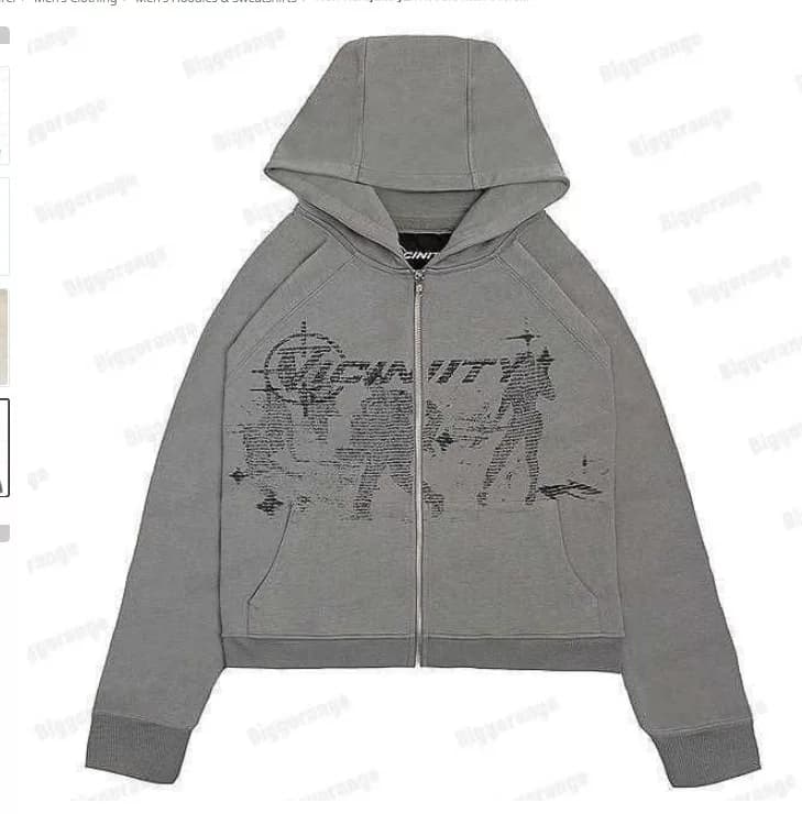 Novo harajuku gótico y2k hiphop hoodie homem oversize mole from Taobao