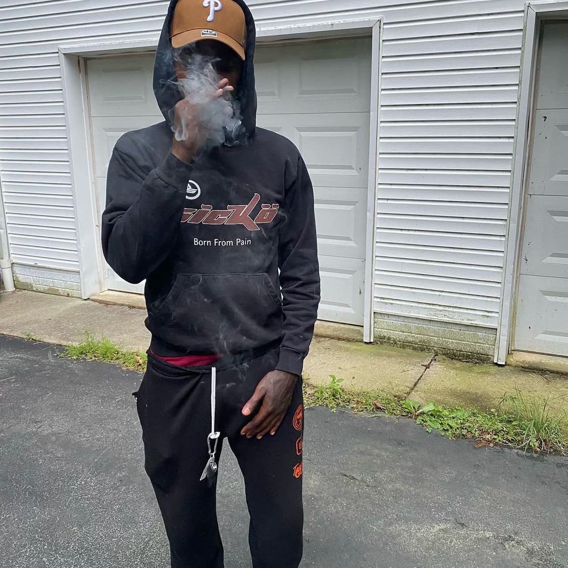 New Sicko 1993 Ian Connor rap American street style plus velvet hooded sweatshirt from Taobao