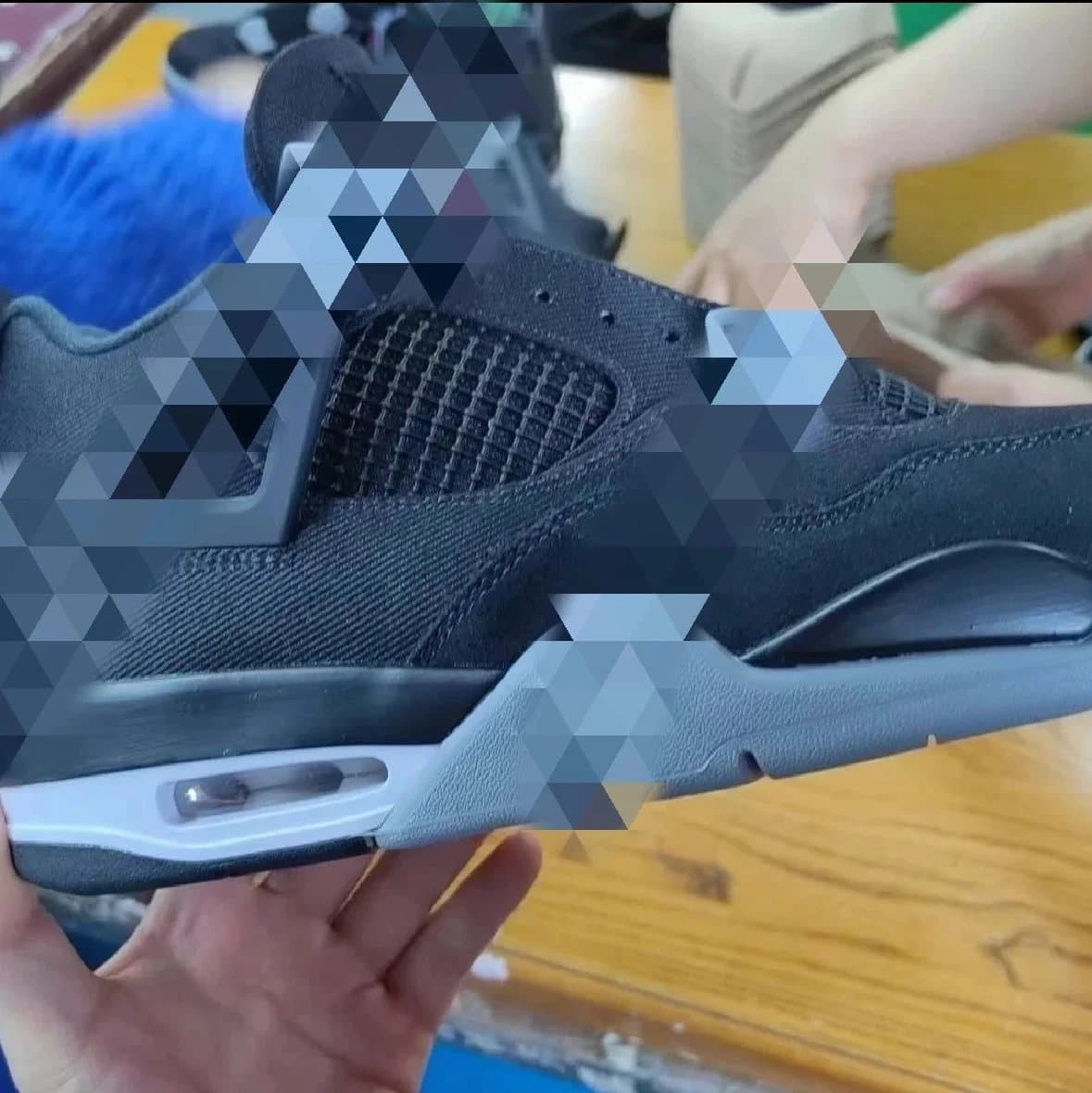 Air Jordan 4 Retro black canvas GX — Shoes from Weidian
