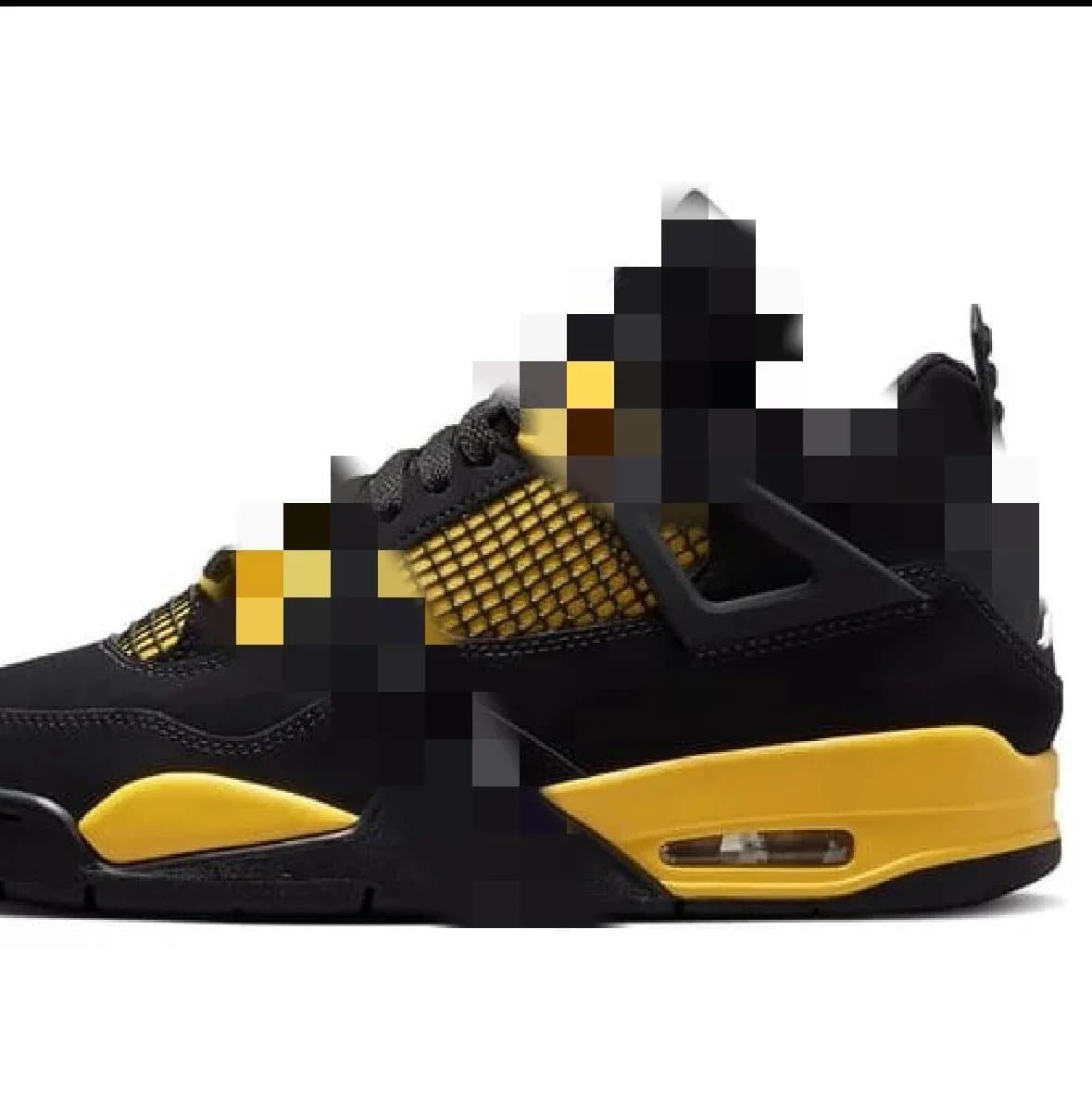 Air Jordan 4 Retro black and yellow lightning GX — Shoes from Weidian