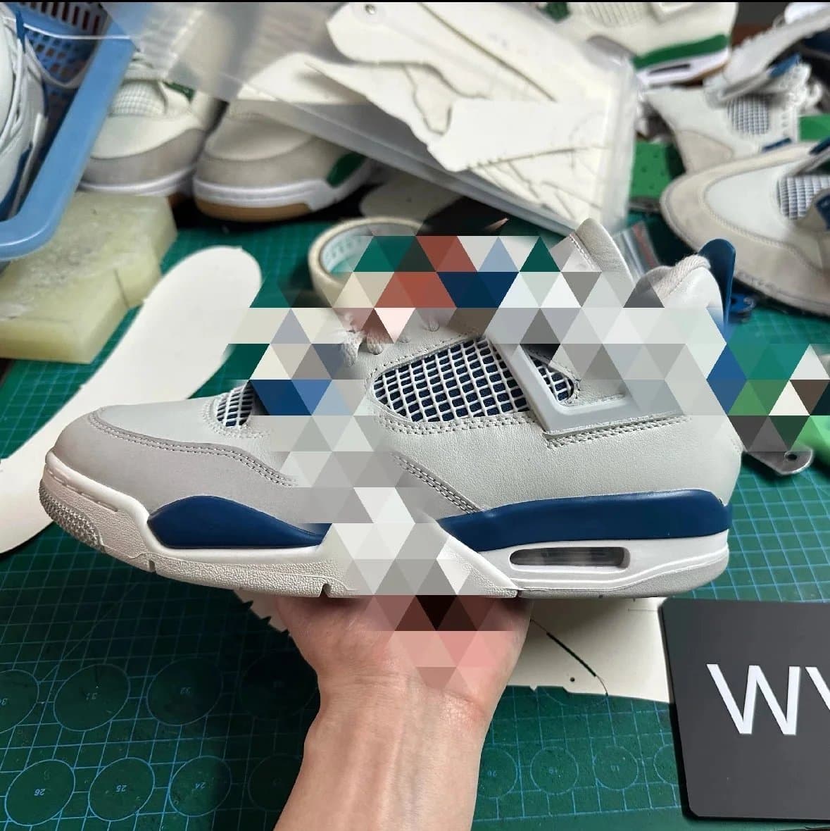 Air Jordan 4 Retro MILITARY BLUE GX — Shoes from Weidian