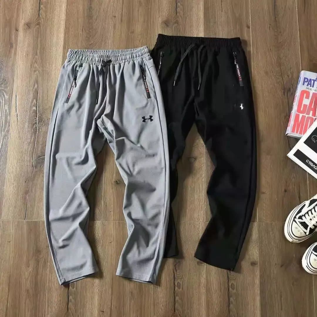 1963 Andema autumn 3D cut tapered sports men's casual trousers. Silicone logo, slightly stretch fabric! from Weidian