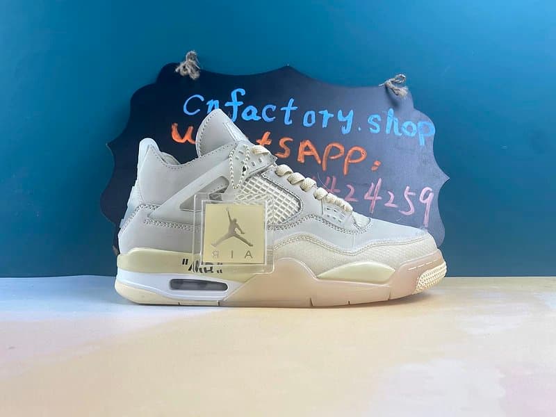 H52CN Jordan 4 Retro OW Sail W CV9388 100 from Weidian