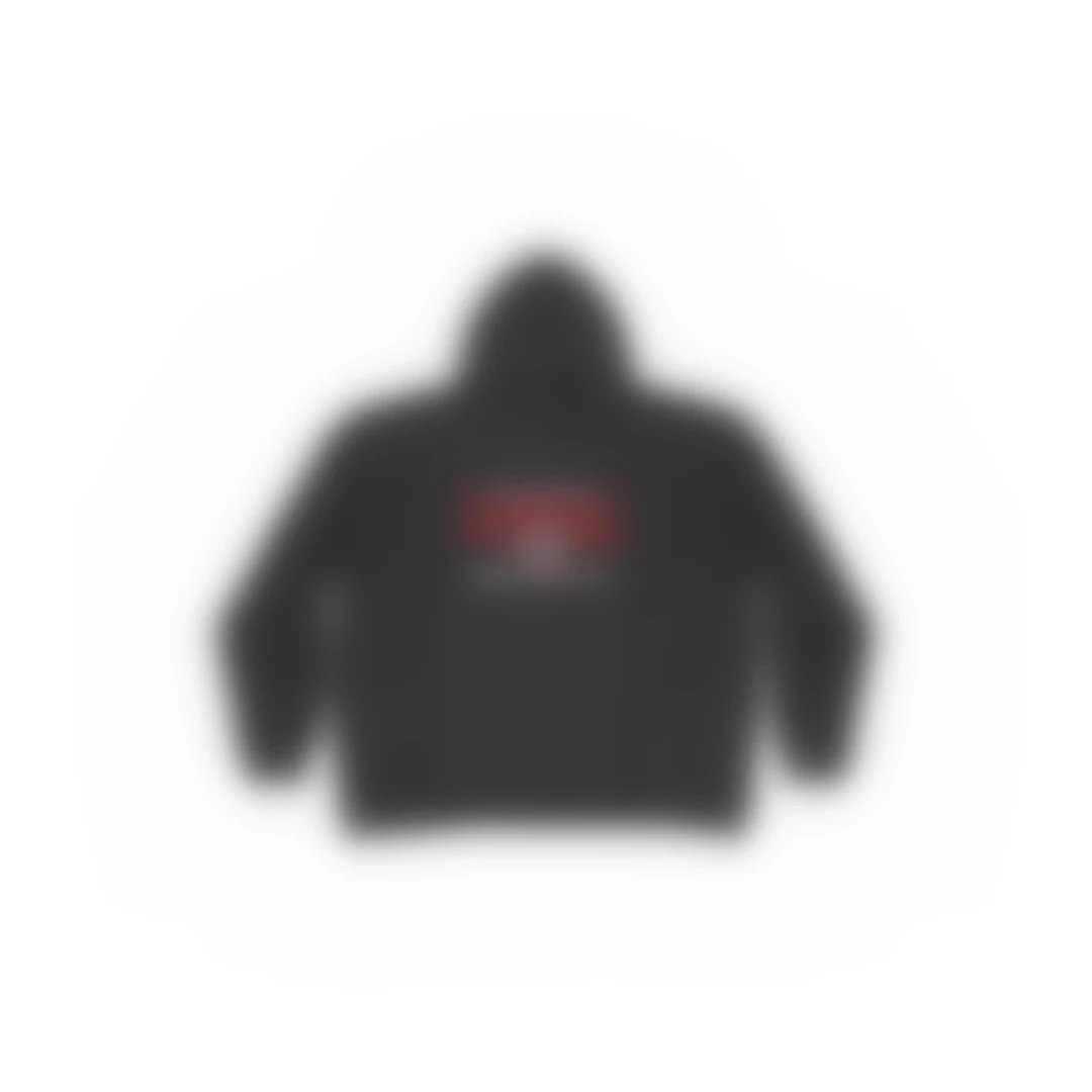 Red and black embroidered hoodie from Weidian