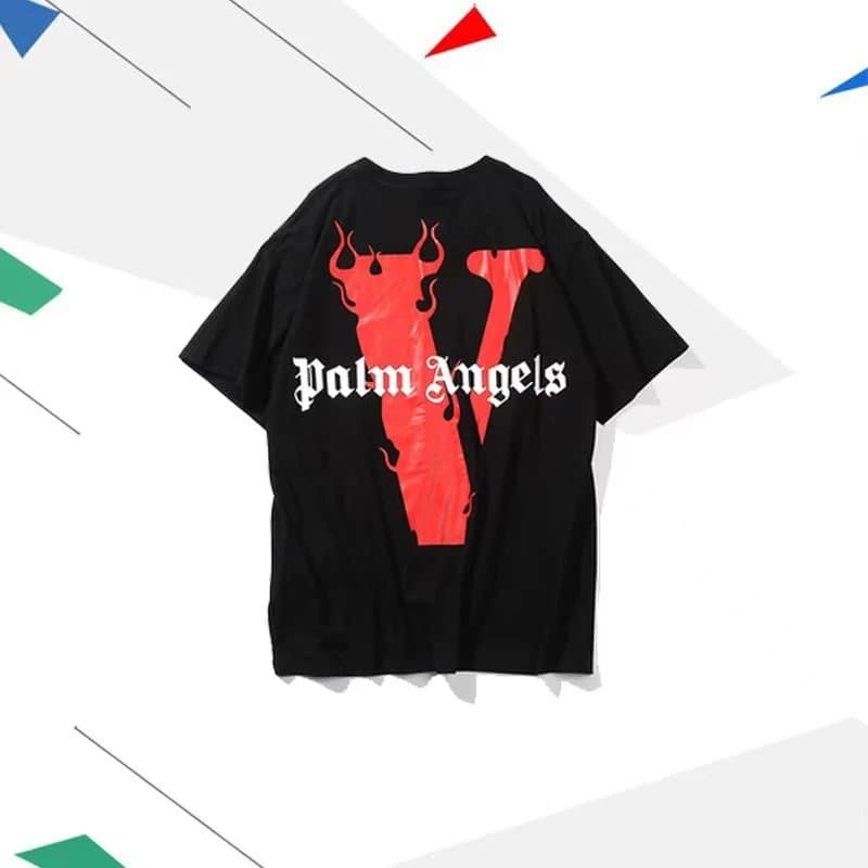 Big V correct version fashion trend brand hot selling short sleeved spring and summer T shirt casual letter pure cotton boutique short sleeved from Weidian