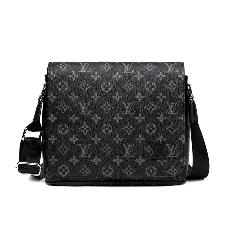 2212 black flower black grid shoulder bag from Weidian