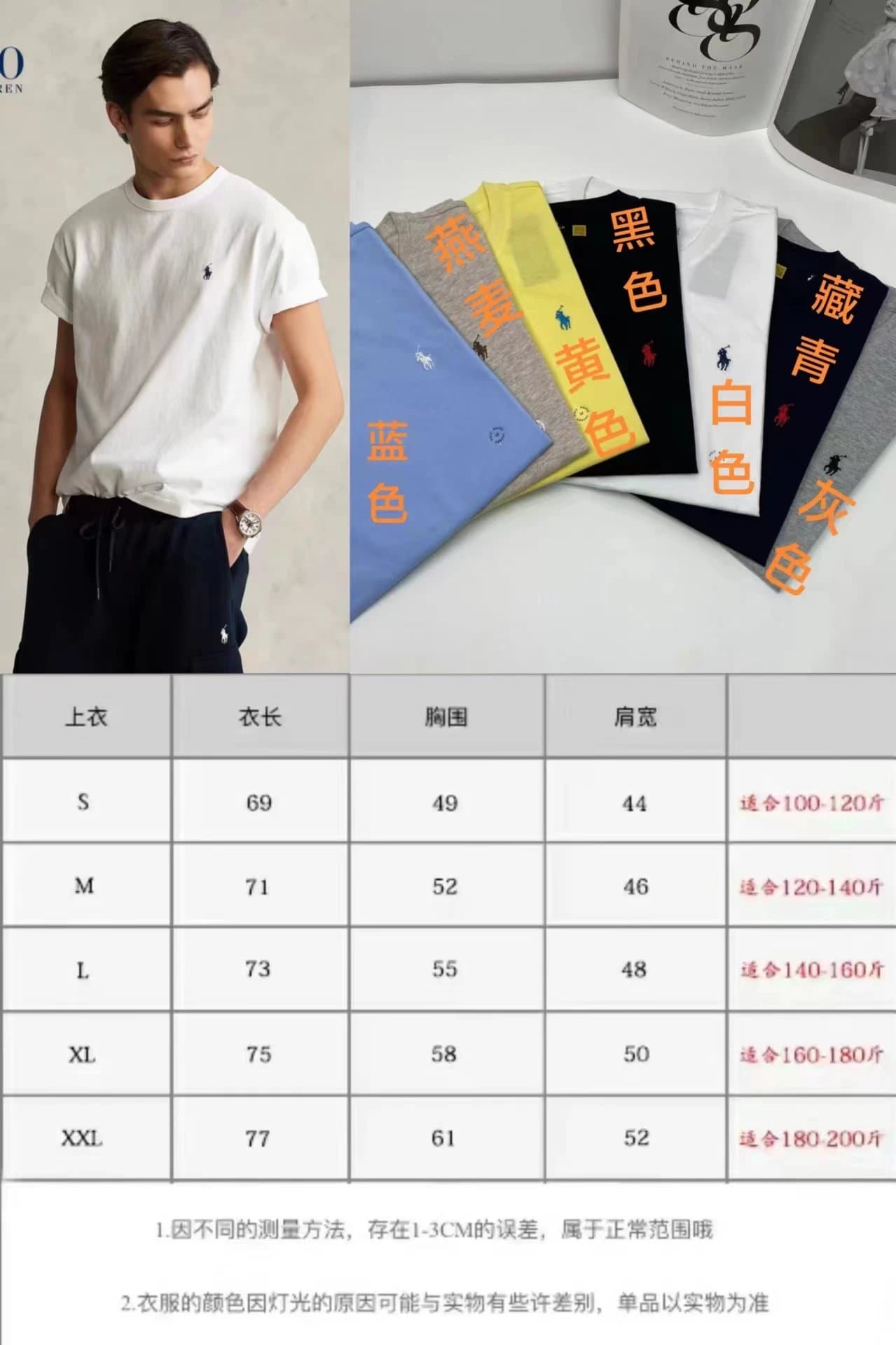 RL round neck short sleeved T shirt for men and women new launch promotionT KK AXY from Weidian
