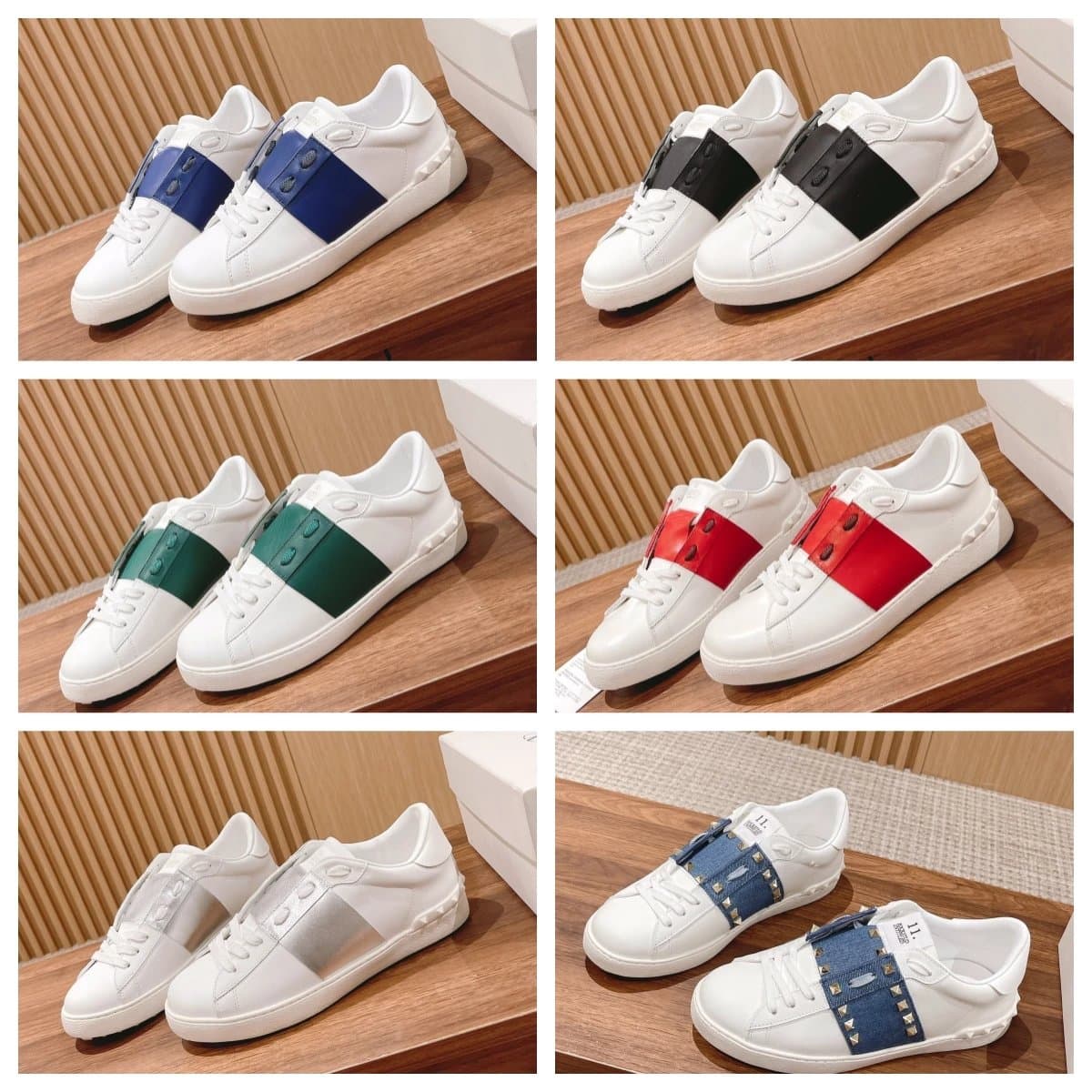 Classic rivet white shoes couple shoes men and women sports casual shoes J from Weidian