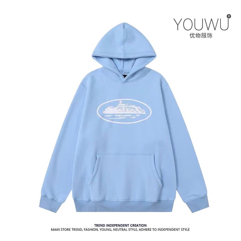 European and American high street trend street loose sweater suit sportswear trend hip hop skateboard casual suit men and women couple wear from Weidian