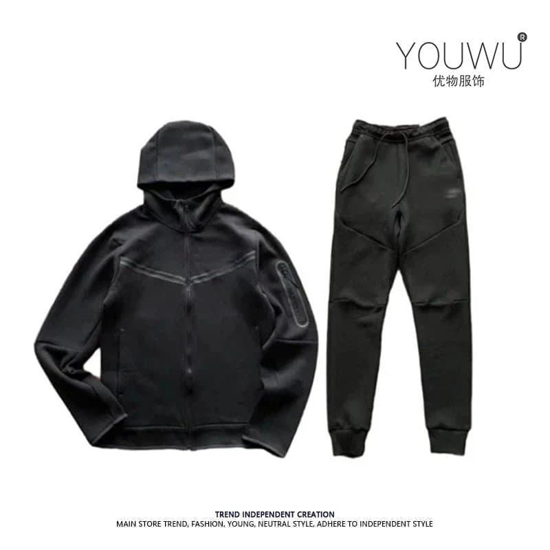 Spring and autumn style personality contrast color men and women air layer cotton knitted sports hooded zipper shirt sports casual jacket suit from Weidian