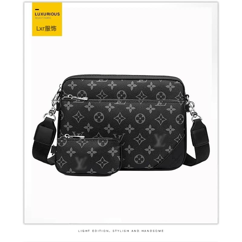 European and American retro pattern high end messenger bag classic large + small bag from Weidian