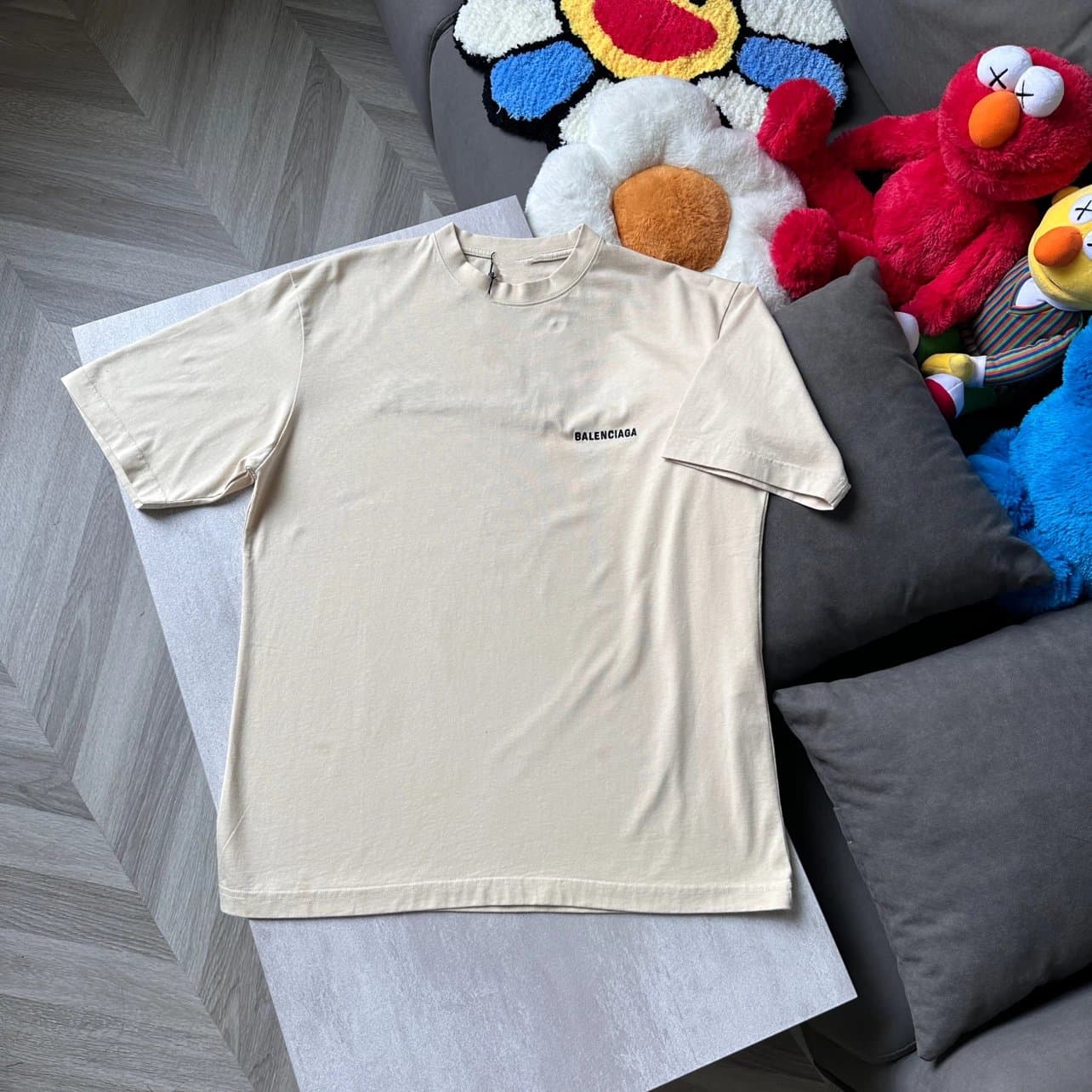 CY original front and back letter embroidery short sleeves from Weidian