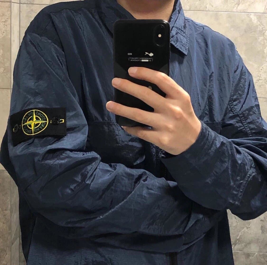 Full size shipping HB homemade 1sland St ne fiber nylon jacket thin Jacket version slim fit from Weidian