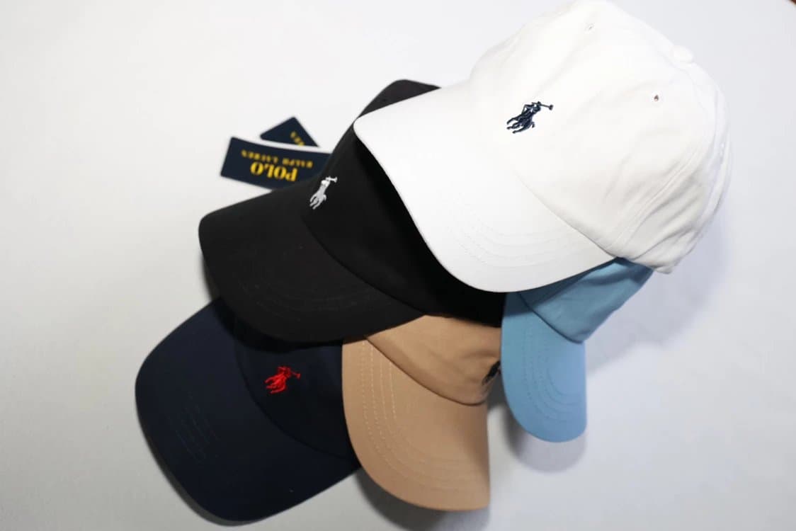 RL polo logo baseball cap hat ralph polo warhorse small logo embroidered baseball cap curved brim cap duckbill cap men and women adjustable yl yf from Weidian