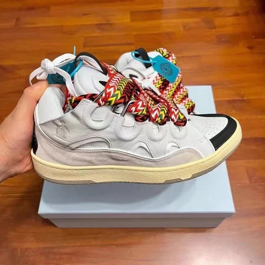 2022 new LANVIN Lanvin bread shoes pure original thick bottom casual sports shoes couple shoes Agand training shoes from Weidian