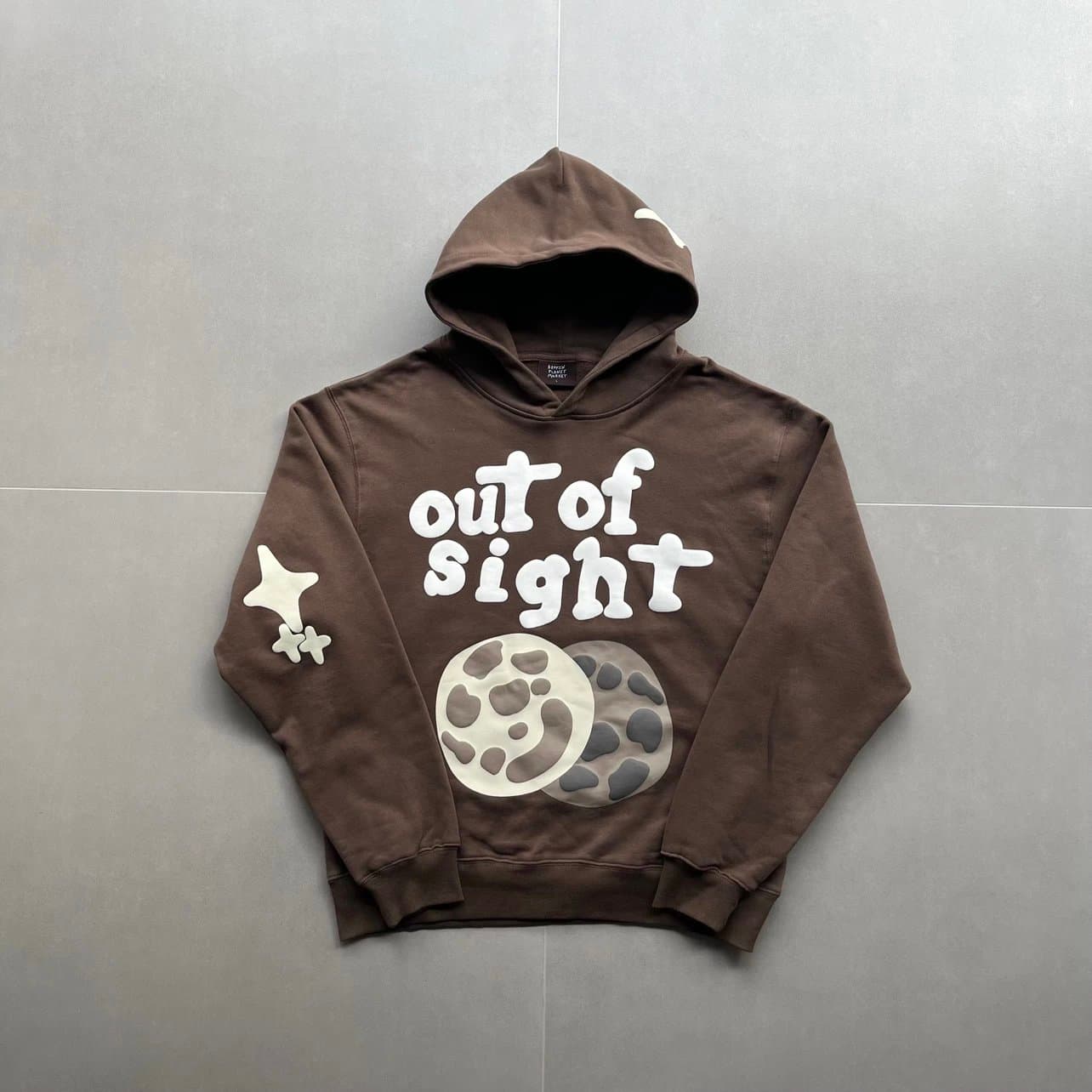 Planet Double Pancake Brown Sweatshirt from Weidian