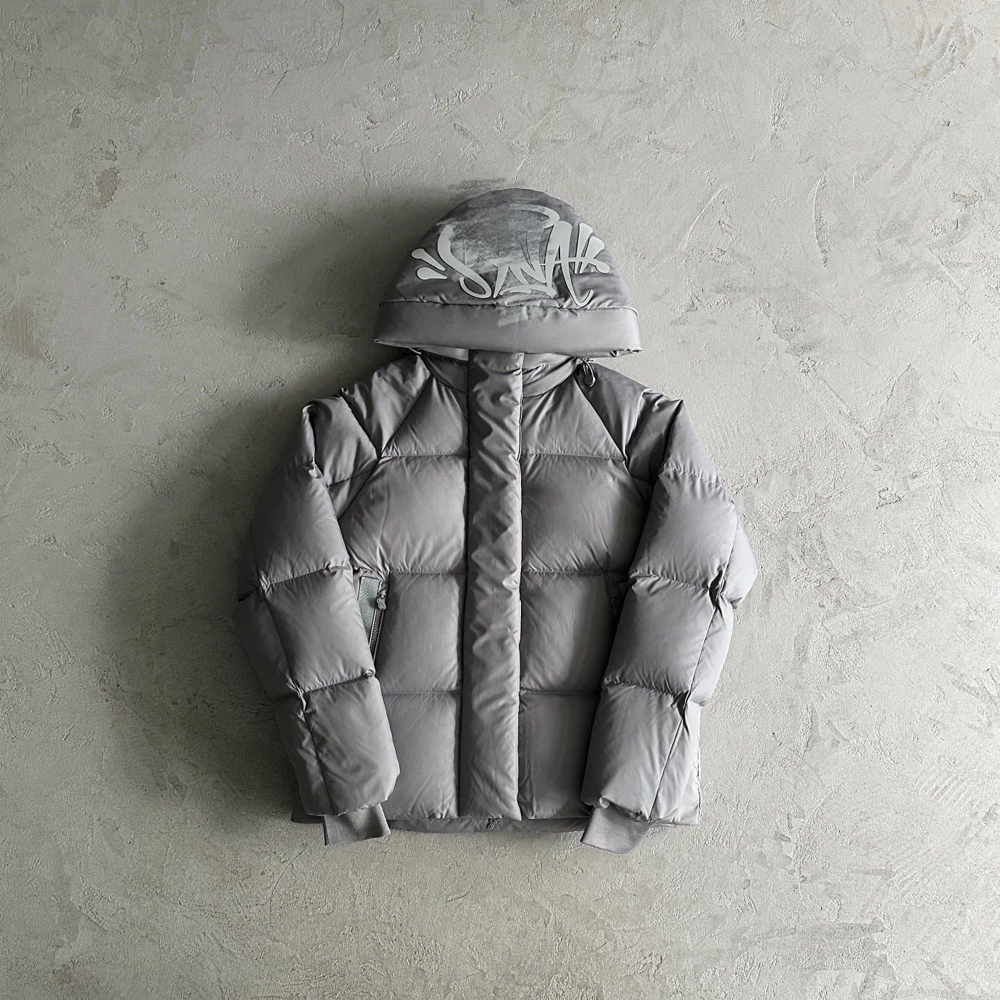Syna down jacket grey — Jackets from Weidian