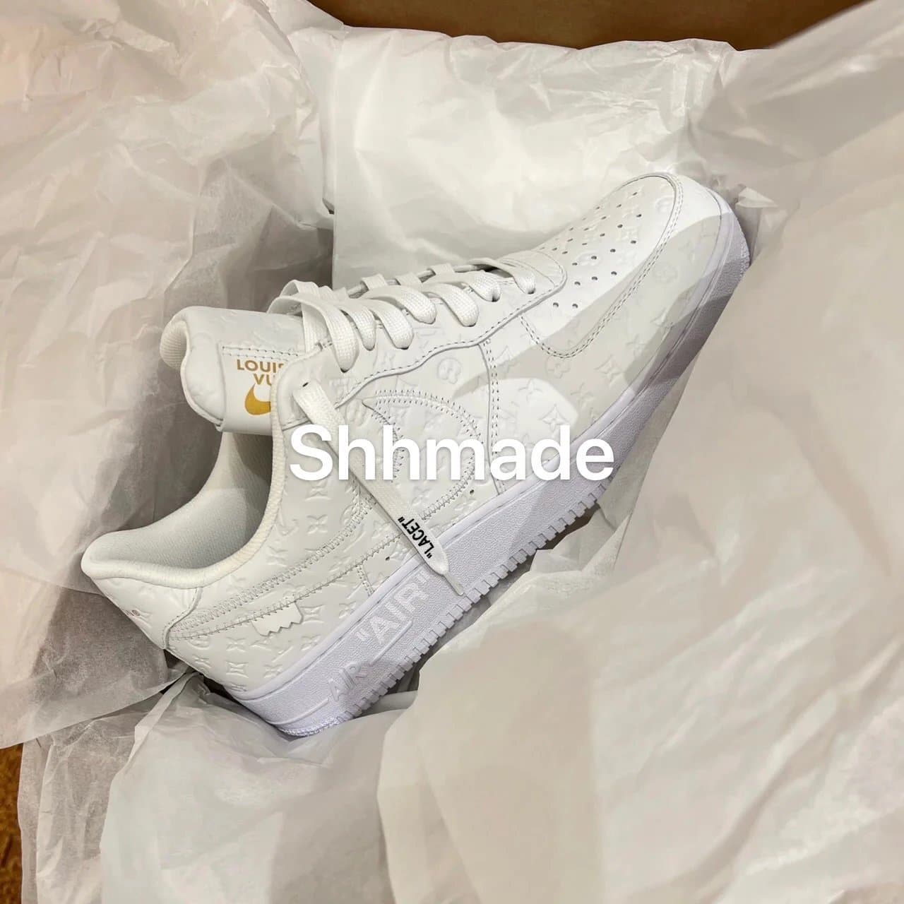 22ssAF1 joint pure white annual heavyweight shoe king exclusive development from Weidian
