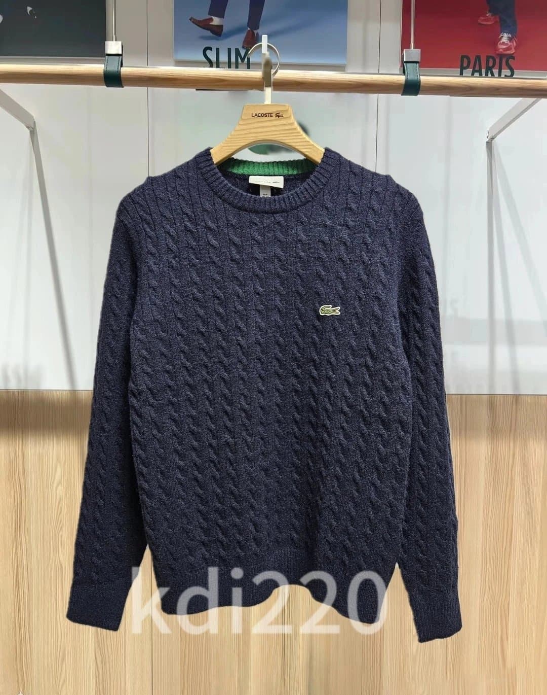 Lacoste Twister Cord Knitted Crewneck — Jackets from Weidian