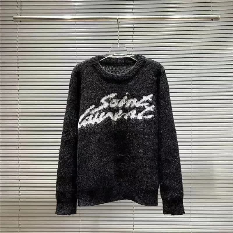 Saint Laurent Signature Mohair Knit Sweater — clothing from Weidian