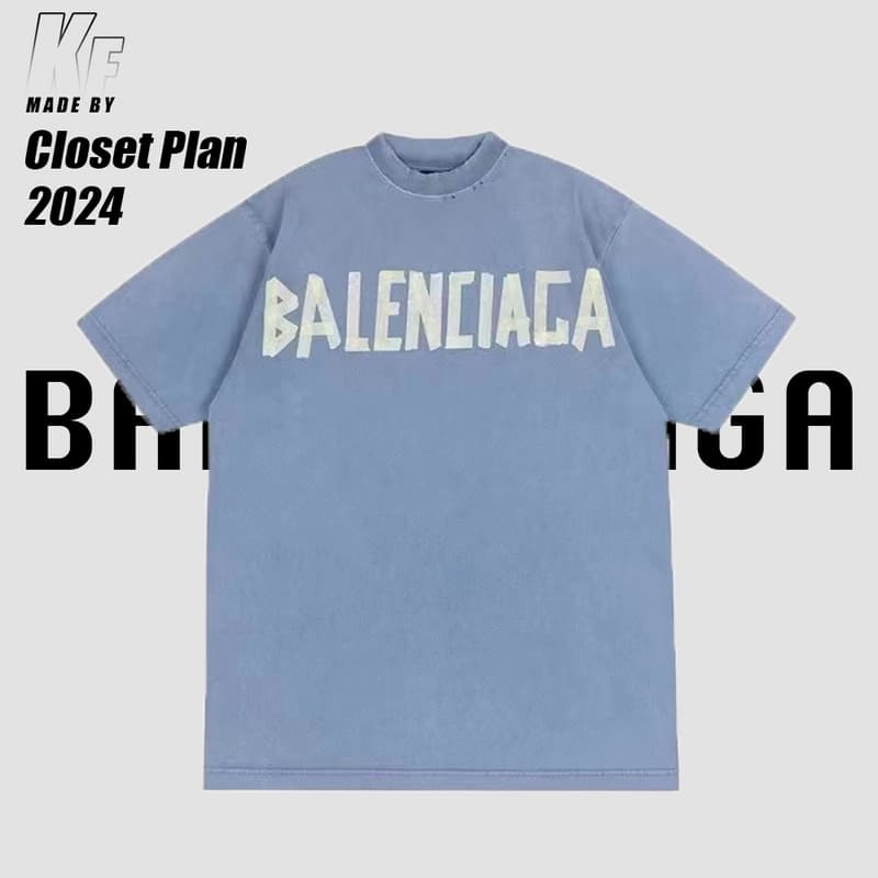 Balenciaga Blue Type Tee — T-Shirts from Weidian, photo 1 of 1