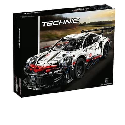 Chinese building blocks 42096 Porsche 911RSR sports car technology machinery group puzzle assembled building block toys gift from Taobao
