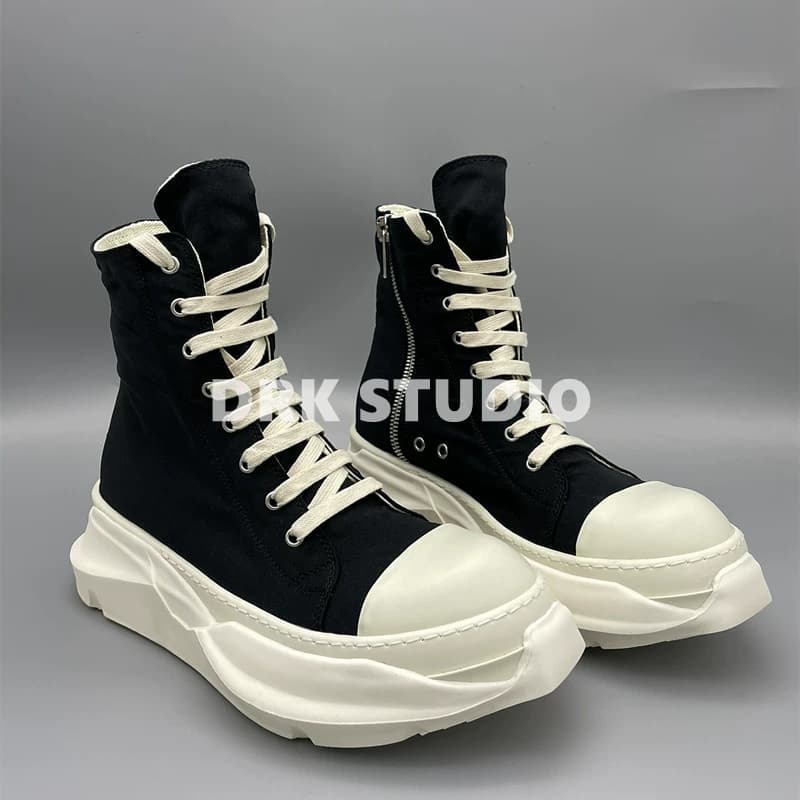 New 20SS black and white bottom high top and low top TPU double layer bottom shoes for men and women, dark style from Taobao
