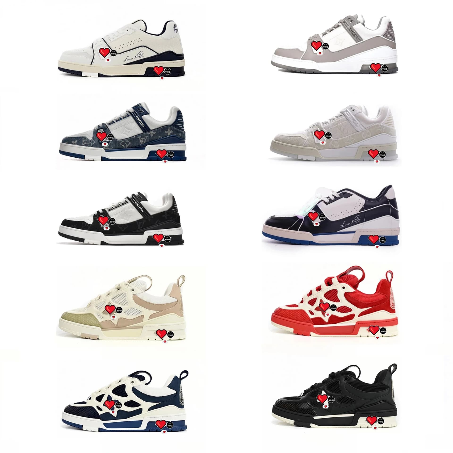 Leather Lace Up Fashion Sneakers from Weidian