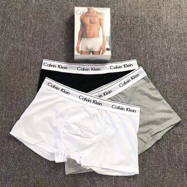 Men's summer pure cotton boxer briefs youth boxer briefs boys antibacterial simple mid waist solid color 21.9 yuan from Weidian