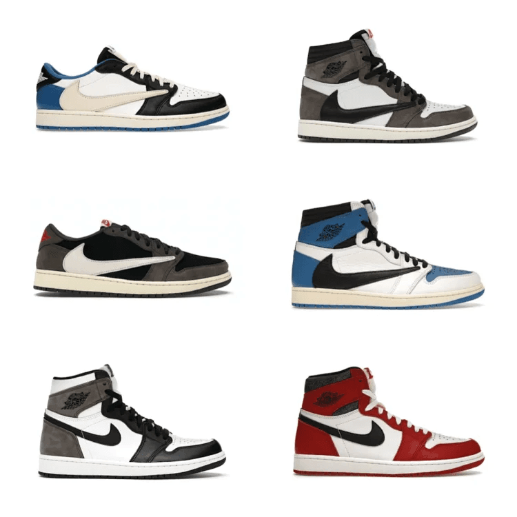 LJR Batch J0rdan 1 0ff WHlTE TRAVlS Sc0tt Union Collection from Weidian
