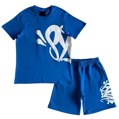 Syna World Summer Set Blue Tee and Shorts - Main product image by FashionHunter